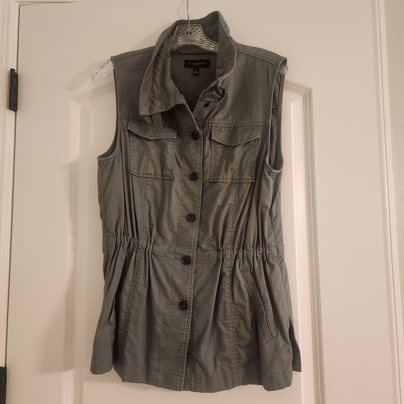 Talbots Jackets & Blazers - Army Green Talbots Vest, Size M